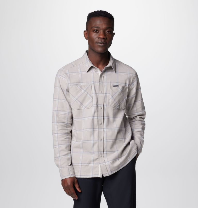 Men's Landroamer Woven Long Sleeve Shirt, Color: Flint Grey Landroamer YD, image 1