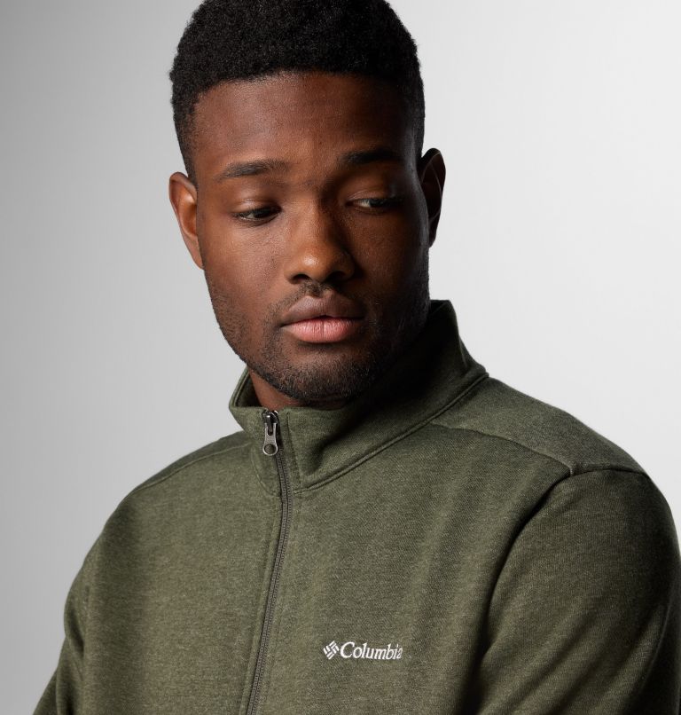 Men's Hart Mountain Full Zip Jacket, Color: Greenscape Heather, image 5