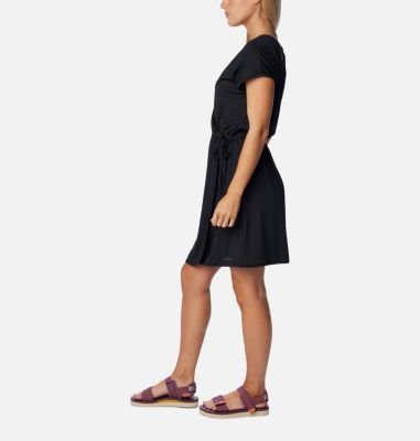 Women's Chill River Wrap Dress, Color: Black, image 7