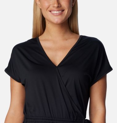 Women's Chill River Wrap Dress, Color: Black, image 8