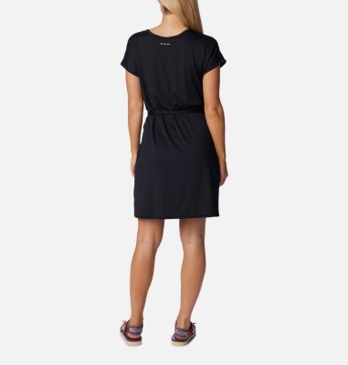 Women's Chill River Wrap Dress, Color: Black, image 6