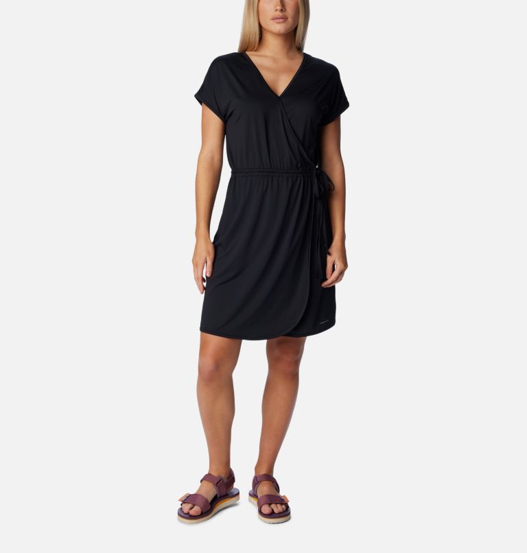 Thumbnail: Women's Chill River Wrap Dress, Color: Black, image 1