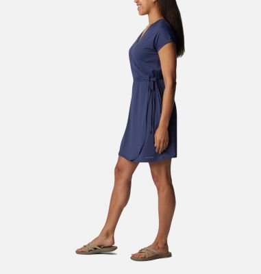 Women's Chill River Wrap Dress, Color: Nocturnal, image 11