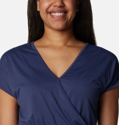Women's Chill River Wrap Dress, Color: Nocturnal, image 12