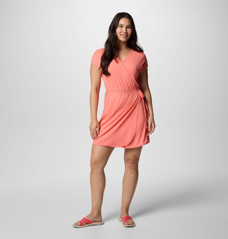 Women's Chill River Wrap Dress, Color: Alpenglow, image 1
