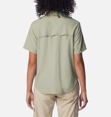 Women's Silver Ridge 3.0 Short Sleeve Hiking Shirt, Color: Safari, image 2