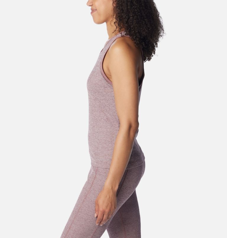 Women's Columbia Hike II Technical Tank Top, Color: Fig Heather, image 3
