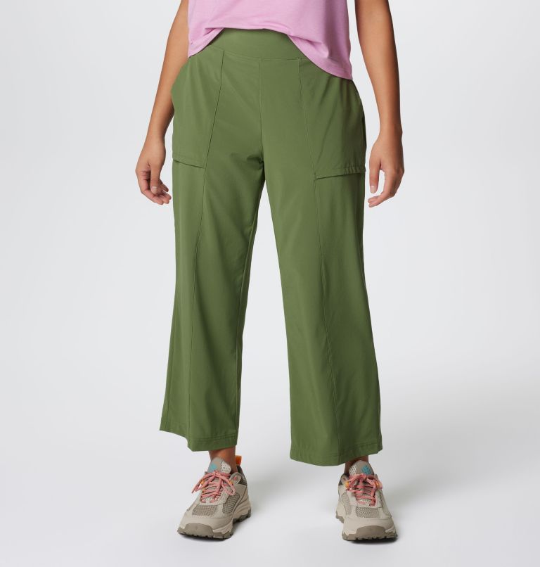 Women's Boundless Beauty Wide Leg Capris, Color: Canteen, image 2