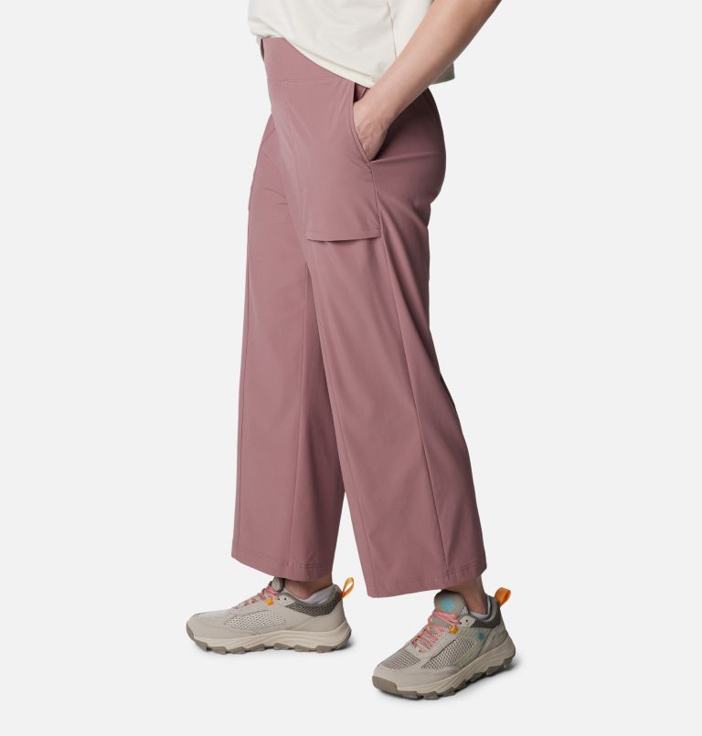 Women's Boundless Beauty Wide Leg Capris, Color: Fig, image 3