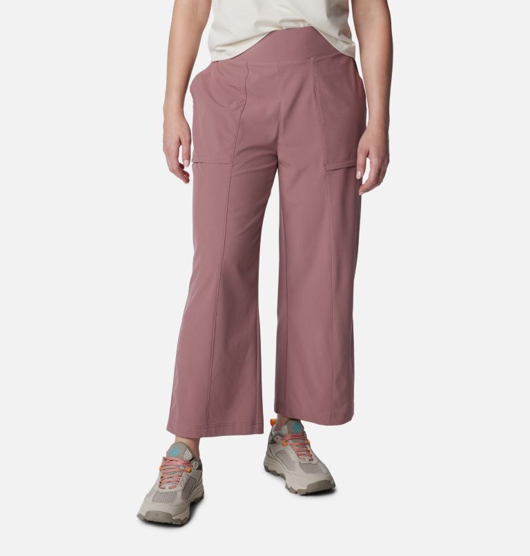 Women's Boundless Beauty Wide Leg Capris, Color: Fig, image 1