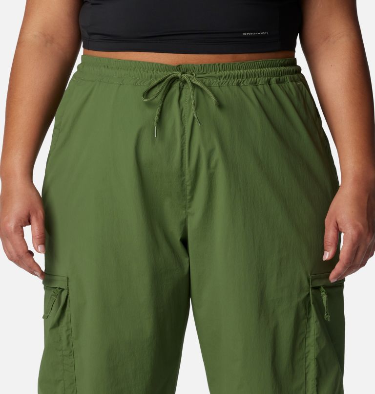 Women Cargo Hiking Pants Trek Travel Outdoor Nylon Spandex size M stretch  active