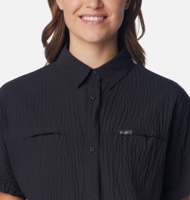 Chemise Femme Columbia Manches Courtes Bleue – Pêche/extérieur – Taille L
