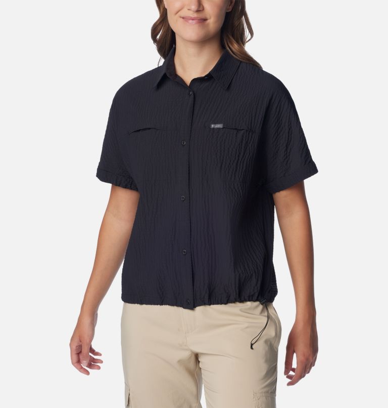 Chemise à boutons à manches courtes Boundless Trek pour femme, Color: Black, image 7