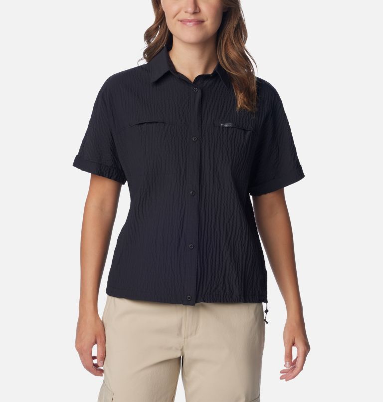 Chemise à boutons à manches courtes Boundless Trek pour femme, Color: Black, image 1