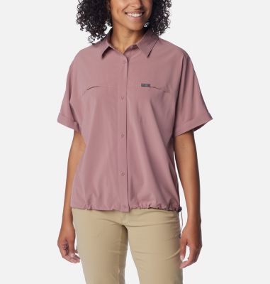 Columbia Women's Eddyline SS Shirt, Small / Roseate | Bee Clean Marine