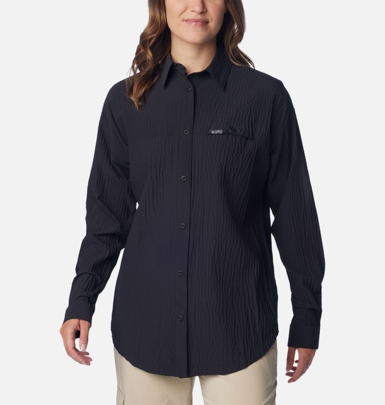 Women's Boundless Trek Layering Shirt, Color: Black, image 1