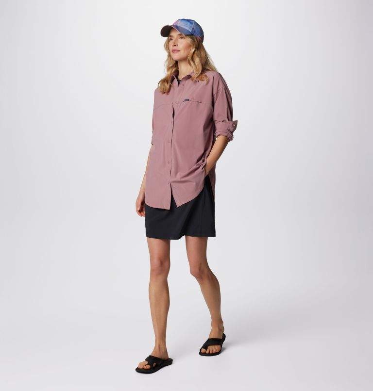 Women's Boundless Trek Layering Shirt, Color: Fig, image 3