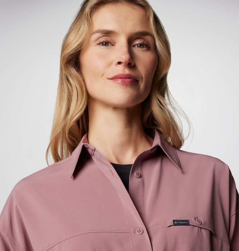 Women's Boundless Trek Layering Shirt, Color: Fig, image 5