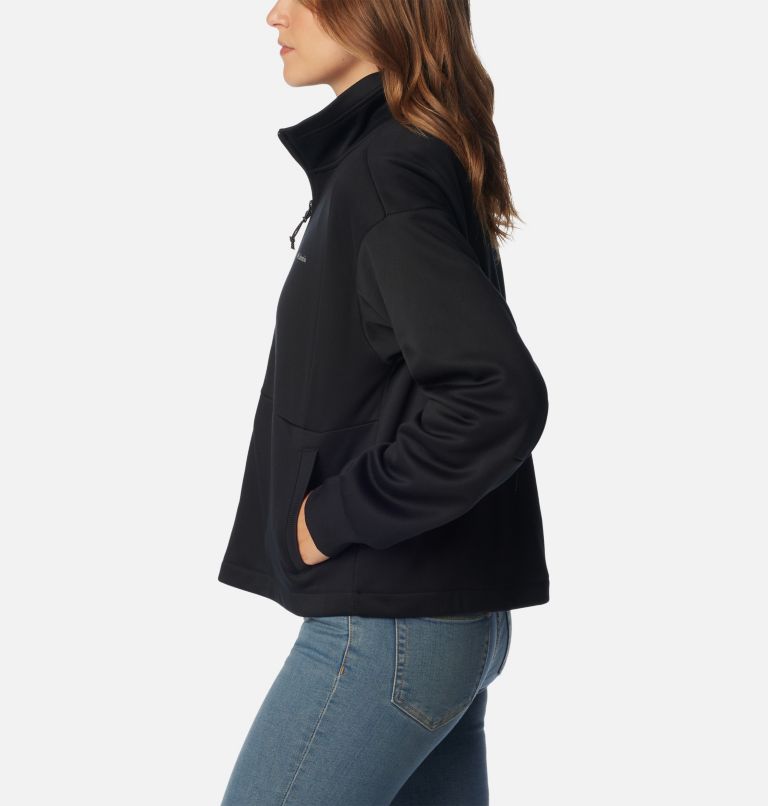 Thumbnail: Women's Boundless Trek Tech Full Zip Jacket, Color: Black, image 3