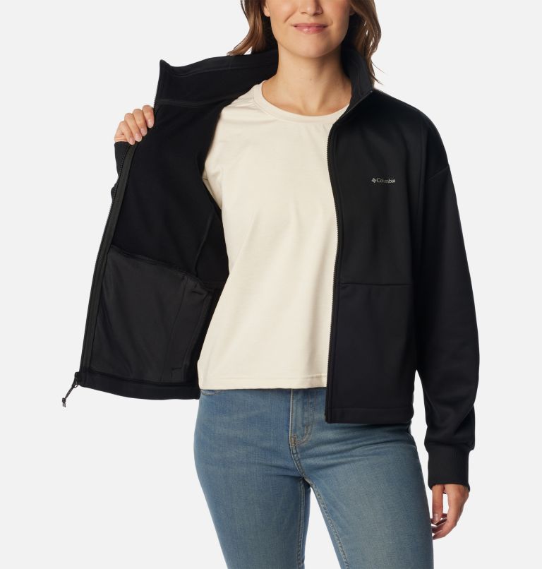 Manteau technique à fermeture éclair Boundless Trek pour femme, Color: Black, image 5