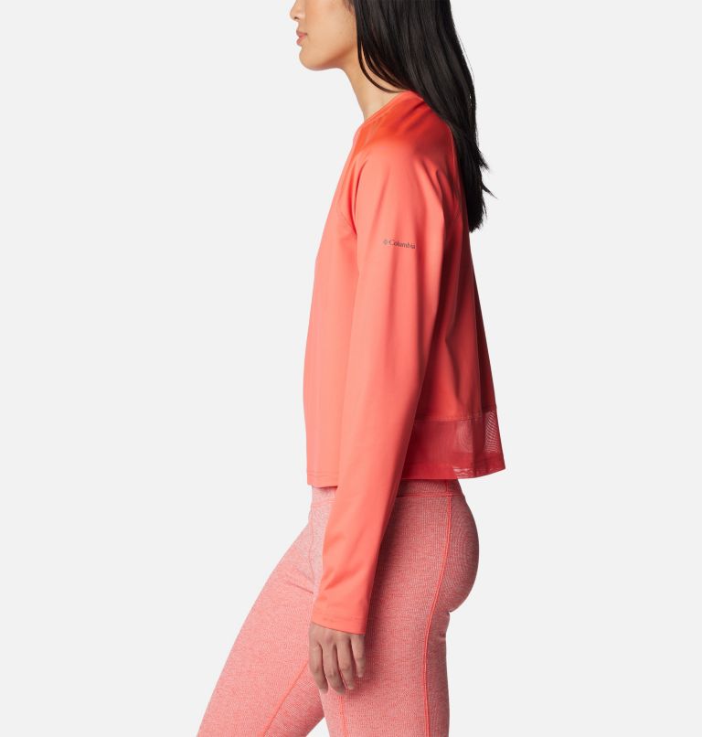 Women's Boundless Trek Active Long Sleeve Shirt, Color: Juicy, image 3