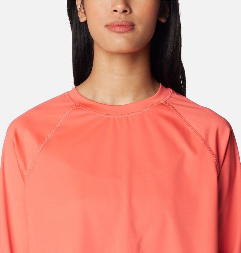 Women's Boundless Trek Active Long Sleeve Shirt, Color: Juicy, image 4
