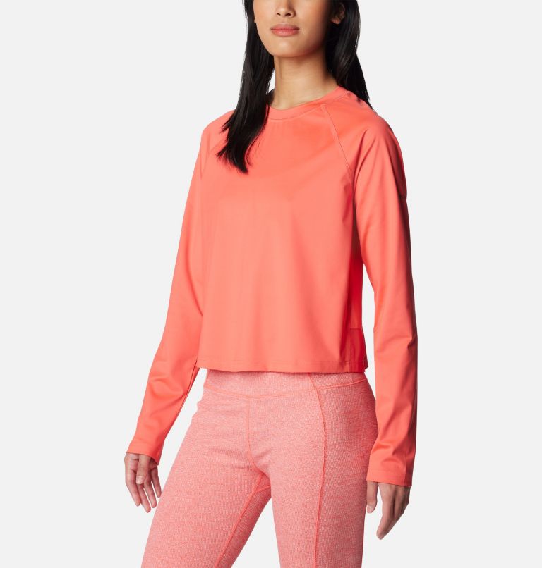 Women's Boundless Trek Active Long Sleeve Shirt, Color: Juicy, image 5