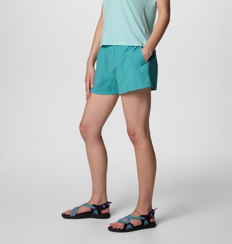 Women's Boundless Trek Active Shorts, Color: Teal, image 3
