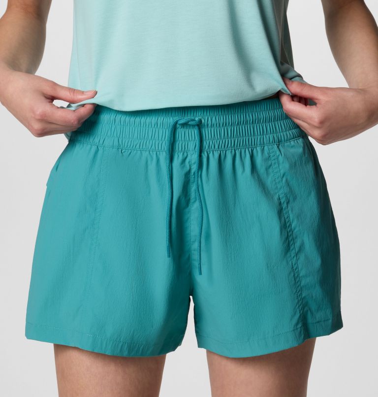 Women's Boundless Trek Active Shorts, Color: Teal, image 4