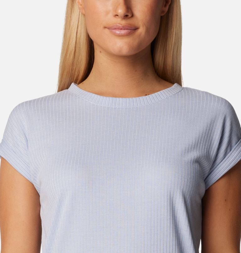 Thumbnail: T-shirt Crystal Pine pour femme, Color: Whisper, image 4