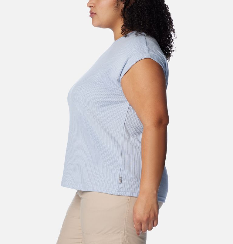Women's Crystal Pine T-Shirt - Plus Size, Color: Whisper, image 3