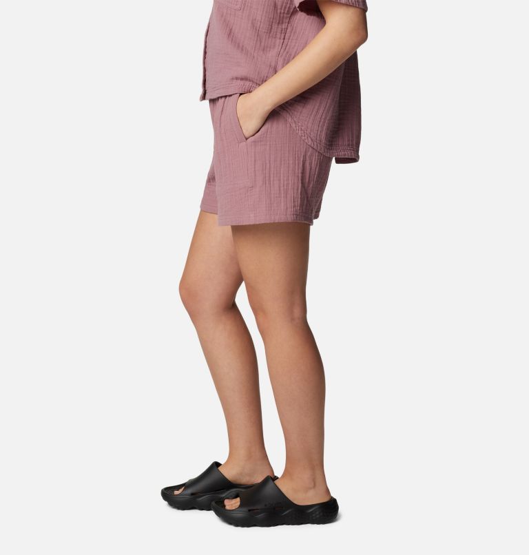 Women's Holly Hideaway Breezy Shorts, Color: Fig, image 3