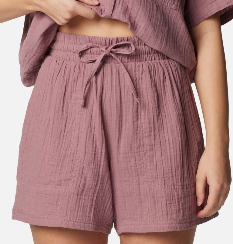 Women's Holly Hideaway Breezy Shorts, Color: Fig, image 4