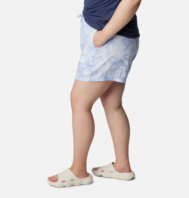 Women's Holly Hideaway Breezy Shorts - Plus Size, Color: Whisper Peonies, image 3