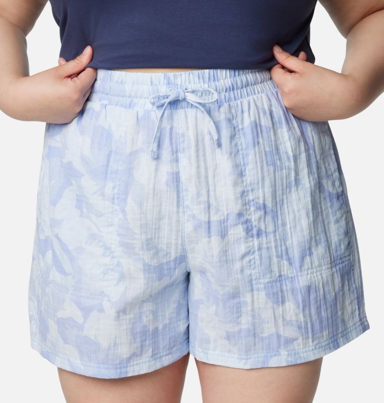 Women's Holly Hideaway Breezy Shorts - Plus Size, Color: Whisper Peonies, image 4