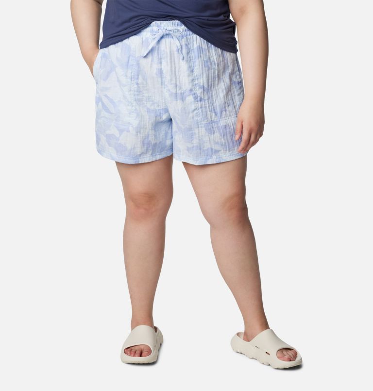 Women's Holly Hideaway Breezy Shorts - Plus Size, Color: Whisper Peonies, image 1