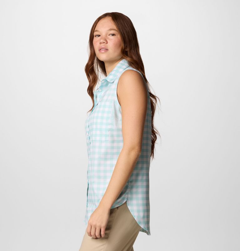 Femme Haut sans manches Anytime Lite, Color: Spray Gingham, image 3