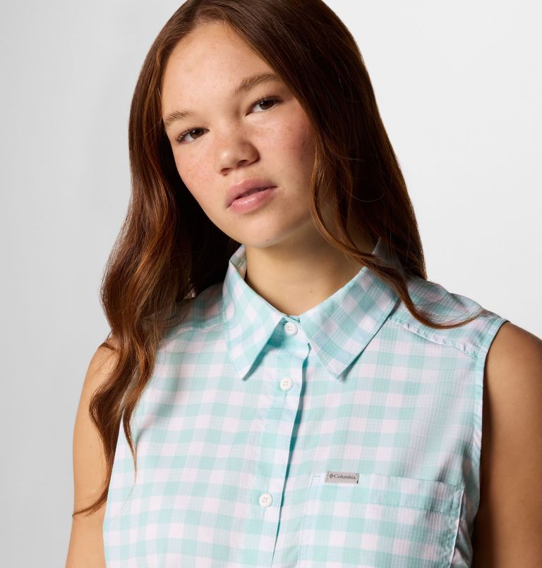 Femme Haut sans manches Anytime Lite, Color: Spray Gingham, image 4