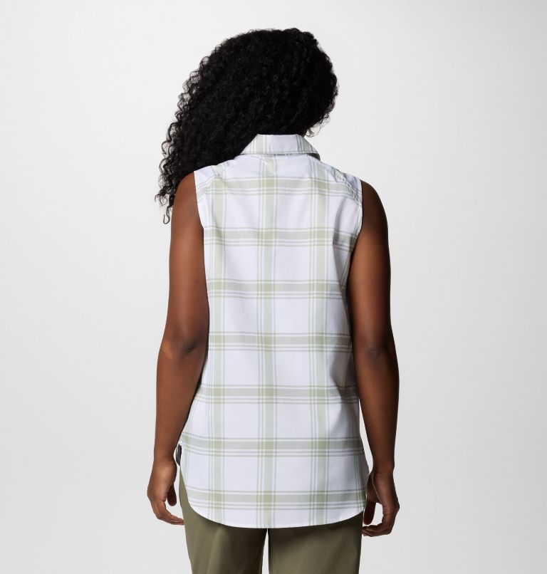 Women's Anytime Lite Sleeveless Top, Color: Safari Picnic Plaid, image 2