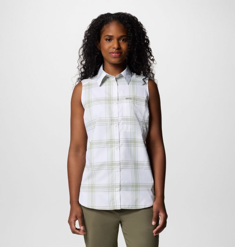 Women's Anytime Lite Sleeveless Top, Color: Safari Picnic Plaid, image 1