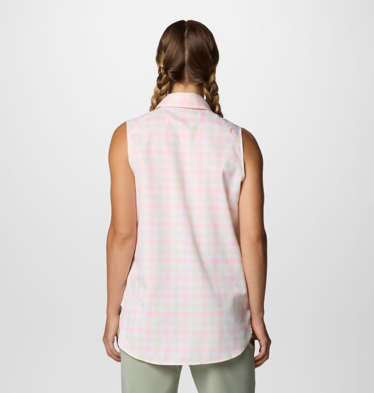 Femme Haut sans manches Anytime Lite, Color: Lemon Wash Gingham, image 2