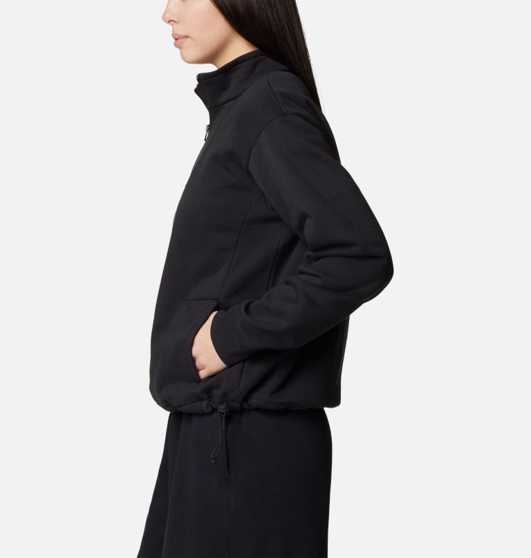 Women's Columbia Lodge Half Zip Fleece, Color: Black, Dark Stone, image 3
