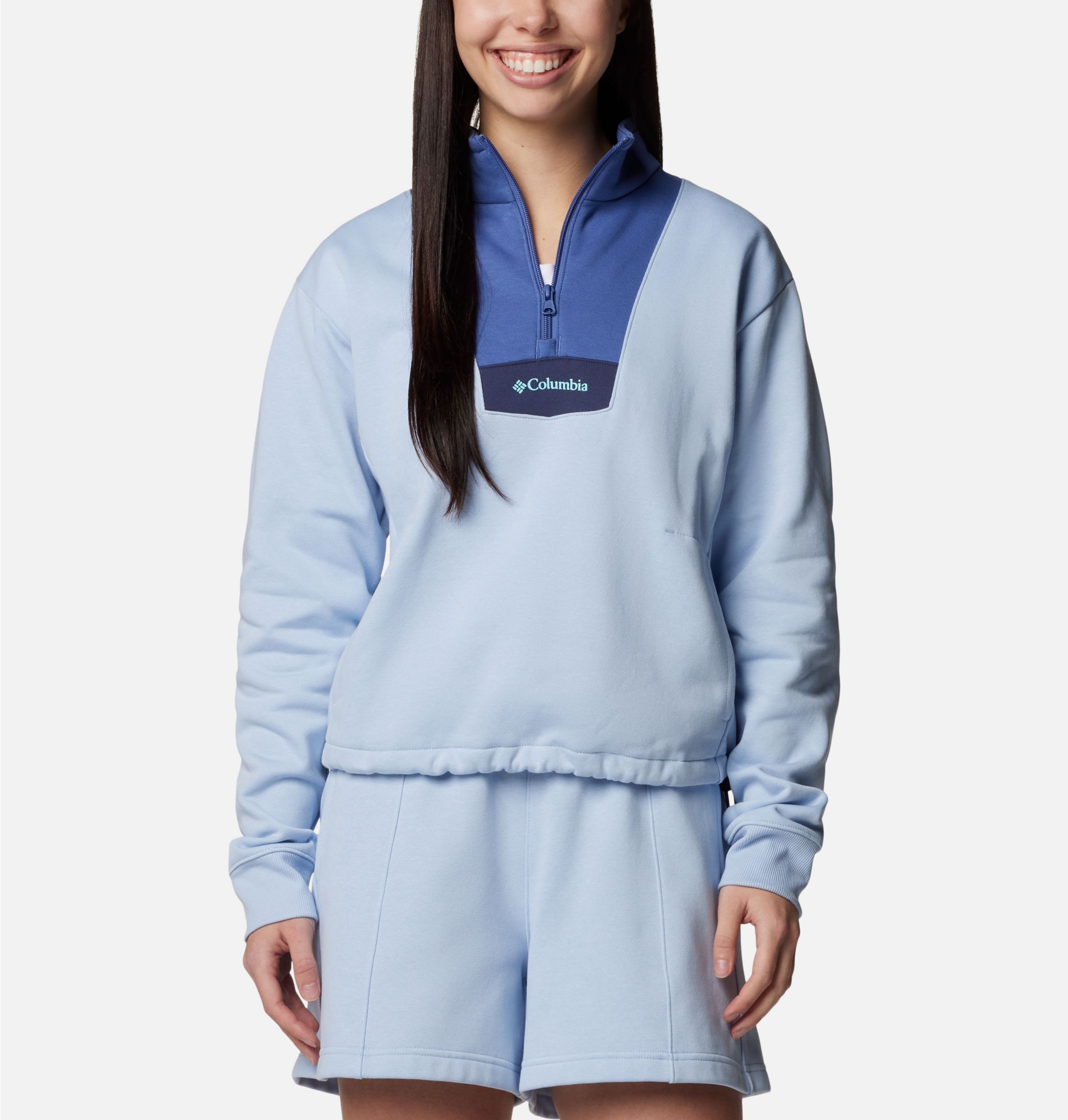 Columbia, Columbia Lodge Quarter Zip - Chalk/Canoe