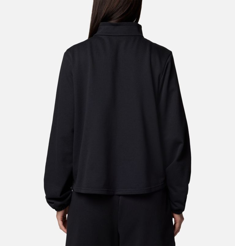 Women's Columbia Trek French Terry Half Zip Pullover, Color: Black, image 2