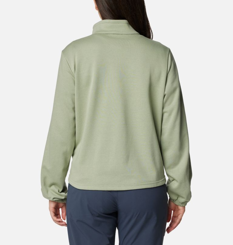 Women's Columbia Trek French Terry Half Zip Pullover, Color: Safari, image 2