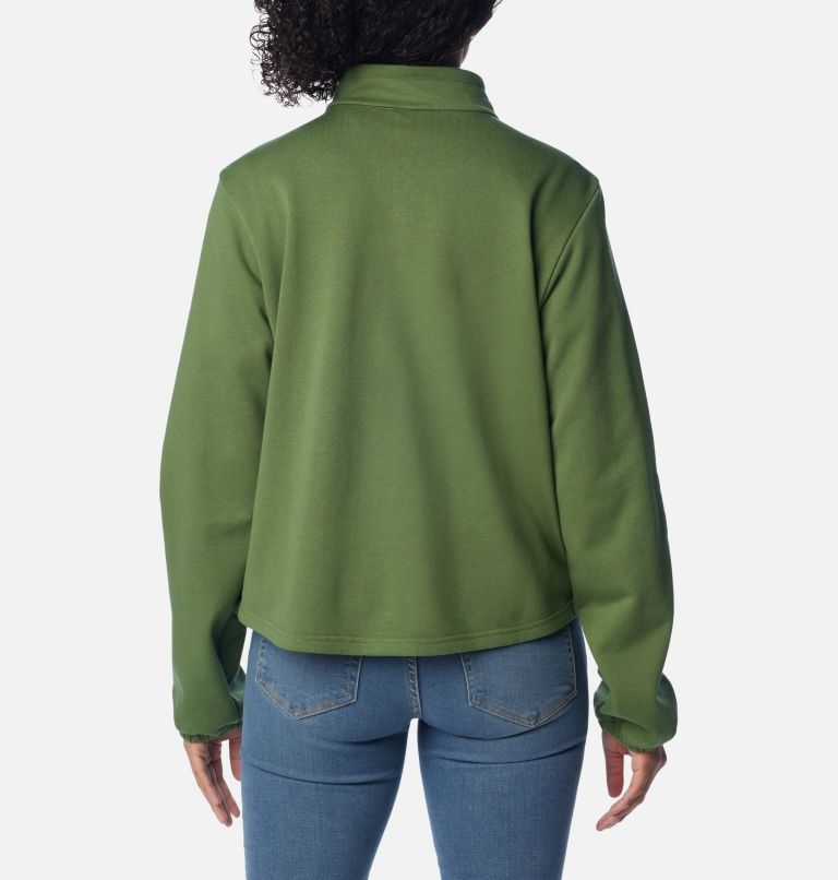 Top con media cremallera Columbia Trek French Terry para mujer, Color: Canteen, image 2