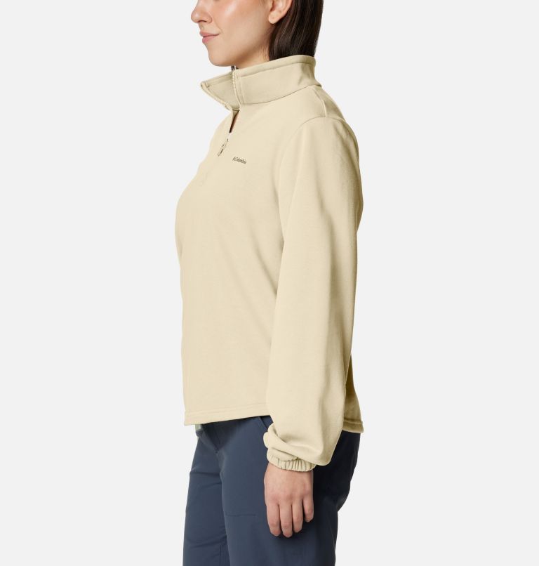 Women's Columbia Trek French Terry Half Zip Pullover, Color: Lemon Wash, image 3