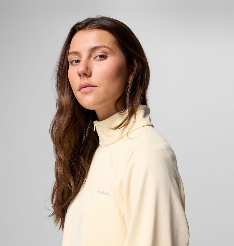 Women's Columbia Trek French Terry Half Zip Pullover, Color: Lemon Wash, image 5