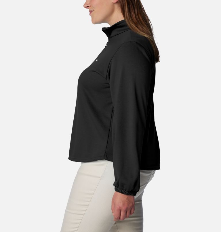 Women's Columbia Trek French Terry Half Zip - Plus Size, Color: Black, image 3