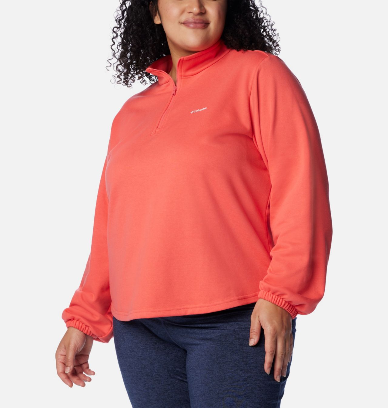 Women's Columbia Trek™ French Terry Half Zip - Plus Size 5